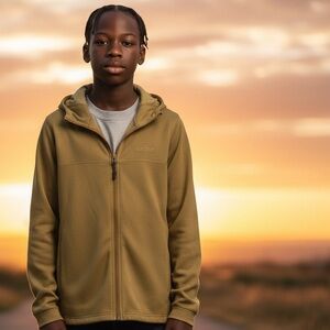 Marmot Zip Front Hoodie Mustard Yellow Men’s Size Large